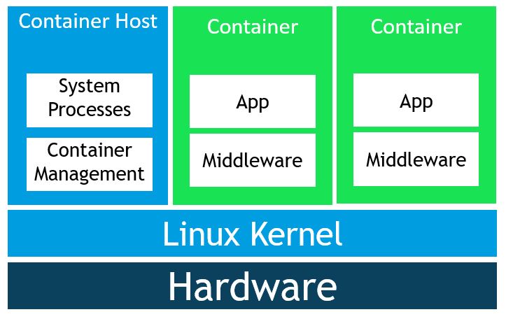 Image of a Linux container host.